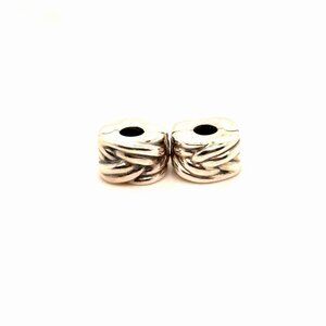 2 Pandora Knot Braid Clip Charms